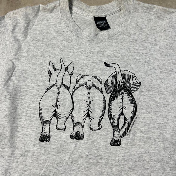 vintage dog butt graphic tee - Picture 2 of 7